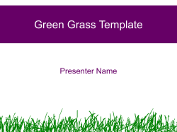 Green Grass Template