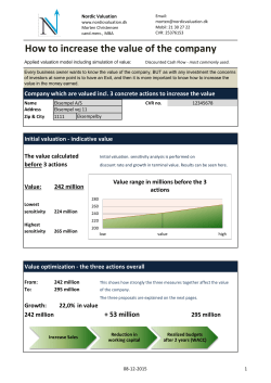 How to increase the value of the company