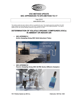 EPA TO-17 - SKC, Inc.