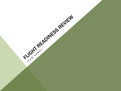 Flight Readiness Review