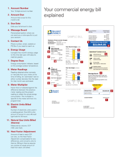 Your commercial energy bill explained