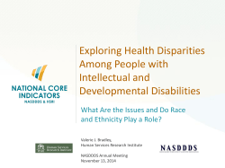 Exploring Health Disparities Among People with Intellectual and