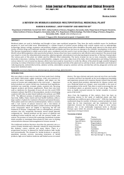 a review on murraya koenigii: multipotential medicinal plant
