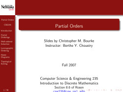 Partial Orders
