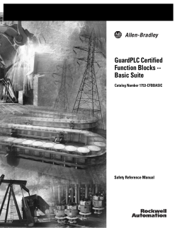 GuardPLC Certified Function Blocks -