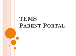TEMS Parent Portal - Colquitt County Schools