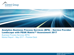Analytics Business Process Services (BPS