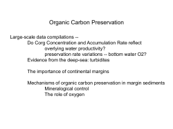 Organic Matter Preservation