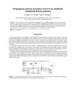 Propagation and ion dynamics of waves in amplitude modulated