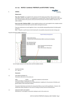 Preprufe and Bituthene Combined Tanking