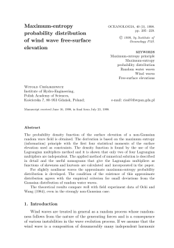 Maximum-entropy probability distribution of wind wave free