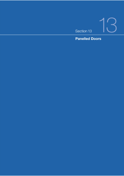0.13 STREBORD v9.1 Section 13 Panelled Doors