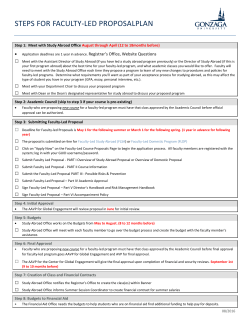 steps for faculty-led proposalplan