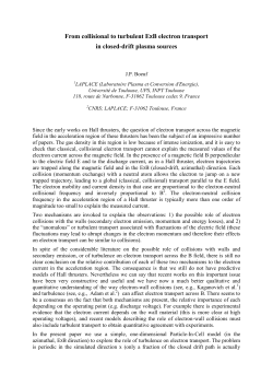 From collisional to turbulent EXB electron transport in