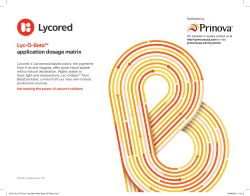 Lyc-O-Beta TM Sell Sheet