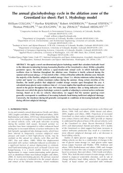 The annual glaciohydrology cycle in the ablation zone of the
