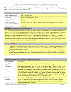 BIOL 1309/1109 - San Jacinto College
