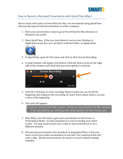 How to Record a Narrated Presentation with QuickTime (Mac)