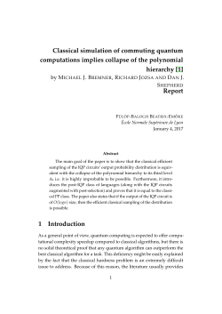 Classical simulation of commuting quantum computations implies