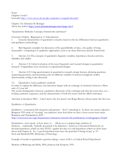 Notes Chapters 3 and 4 Litosseliti http://www.city.ac.uk/people