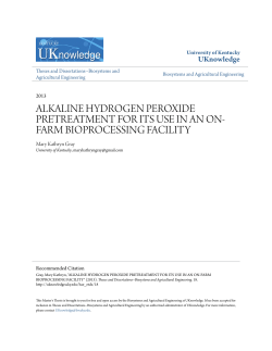 alkaline hydrogen peroxide pretreatment for its use in