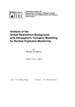 Analysis of the Global Radioxenon Background with Atmospheric