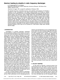 Electron heating by sheaths in radio frequency discharges