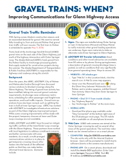 Improving Communications for Glenn Highway