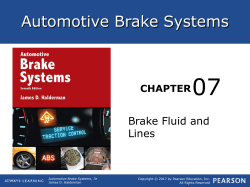 Chapter 7 - Brake Fluid and Lines