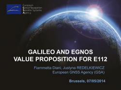 galileo and egnos value proposition for e112