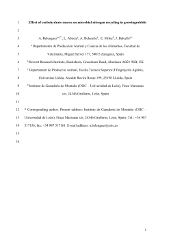 Effect of the source of fibre and starch on caecal environment