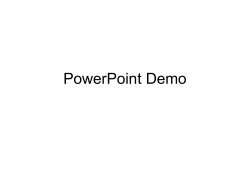 Power Point Demo