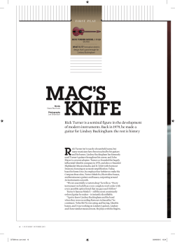 first play - Rick Turner Guitars