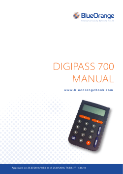 digipass 700 manual - blueorangebank.com