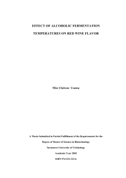 effect of alcoholic fermentation temperatures on red wine flavor