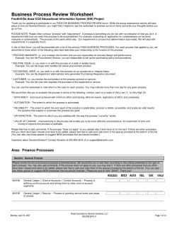 MC2 Process Review Worksheet -