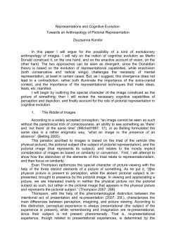 Representations and Cognitive Evolution: Towards an Anthropology