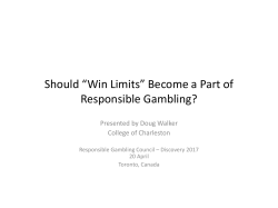 Win limits in casino gambling - Responsible Gambling Council