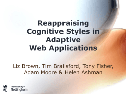 Reappraising Cognitive Styles in Adaptive Web