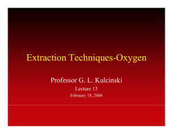 Extraction Techniques