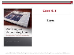 Case 6.1 Enron - McGraw