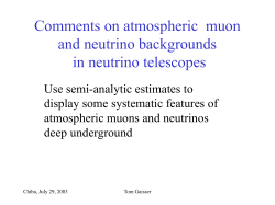 Systematic of the Atmospheric Muon and Neutrino background in