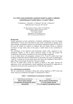 Use of the semi-mechanistic analytical model to analyze