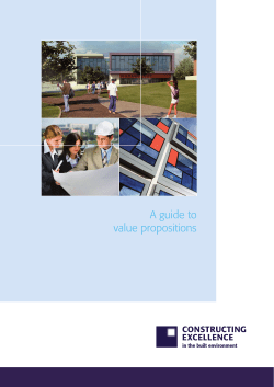 A guide to value propositions