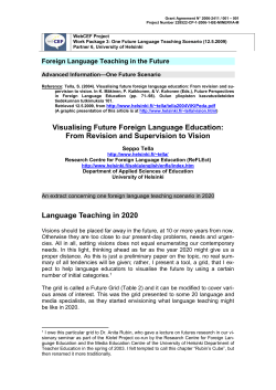 Language Teaching in 2020