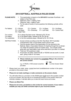 2014 - Softball Australia