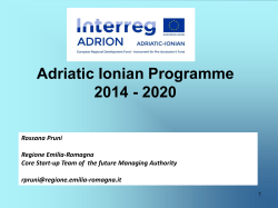The ADRION Programme