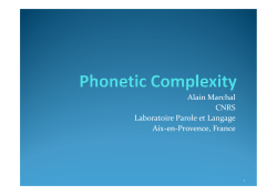 Phonetic Complexity