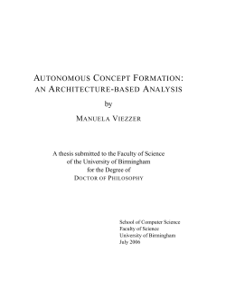 autonomous concept formation: an architecture