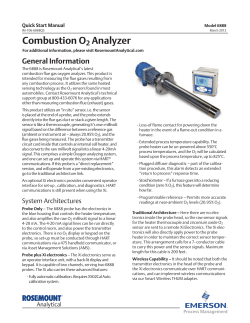 Combustion O2 Analyzer